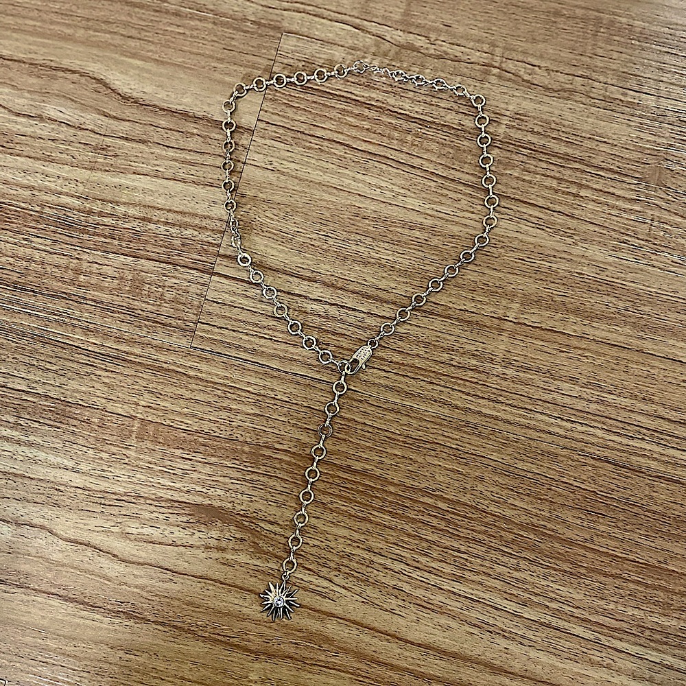 Ettika Total Eclipse 18k Gold Plated Lariat Necklace